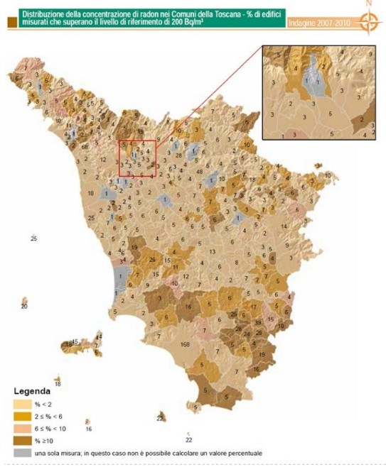 radon toscana
